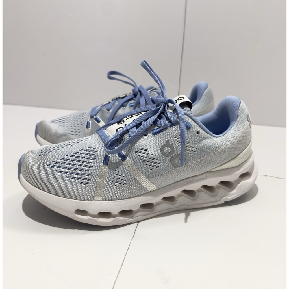 ON Women's Cloudsurfer Running Athletic Shoes Sneakers Heather/White Size 8 - Picture 6 of 11